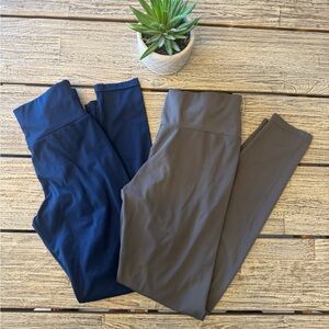 Women's scrunch booty Leggings Duo, Sz Large